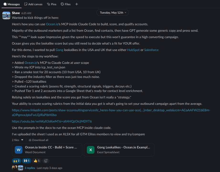 Daily GTM insight posts