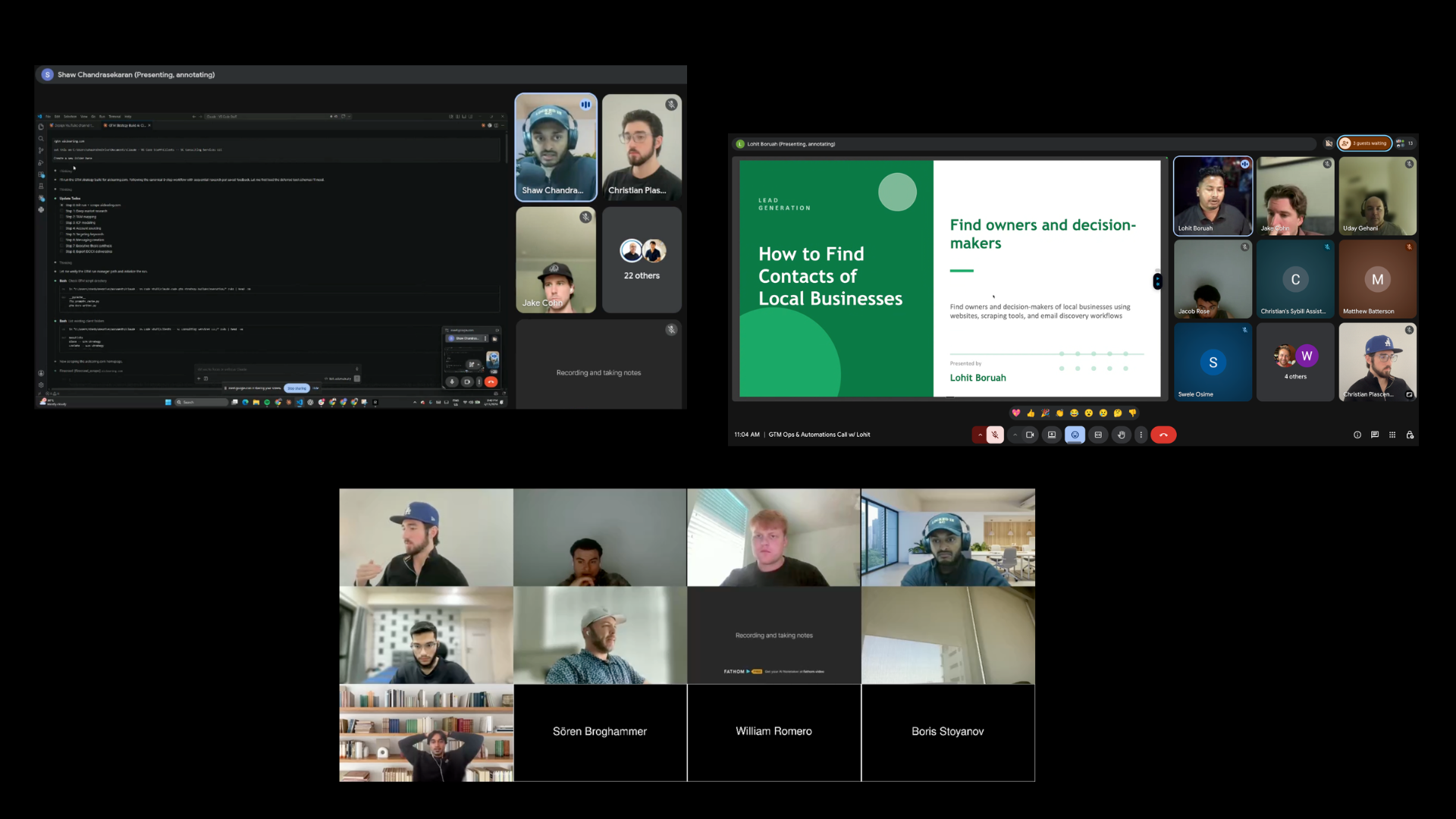 Three weekly live coaching calls